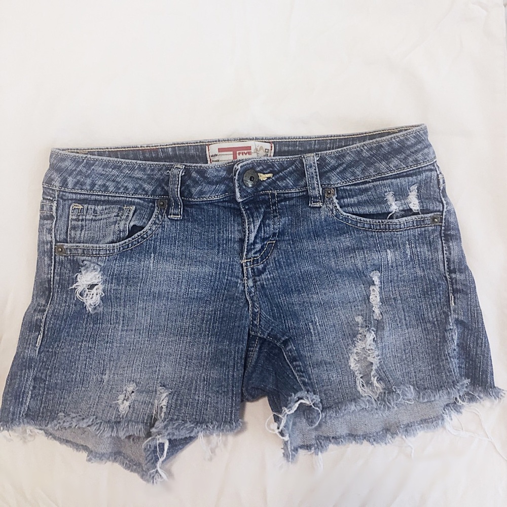 Juniors T FIVE T5 short denim ripped shorts so 3